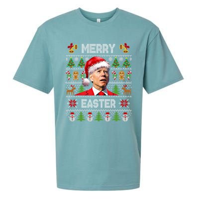 Funny Joe Biden Happy Easter Ugly Christmas Sweater Cute Gift Sueded Cloud Jersey T-Shirt