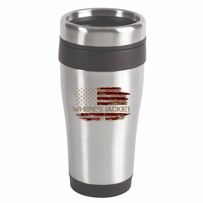 Funny Joe Biden Where's Jackie 16oz Travel Tumbler