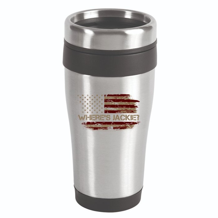 Funny Joe Biden Where's Jackie 16oz Travel Tumbler