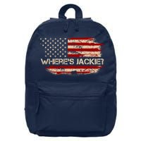 Funny Joe Biden Where's Jackie 16 in Basic Backpack