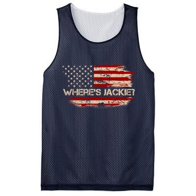 Funny Joe Biden Where's Jackie Mesh Reversible Basketball Jersey Tank