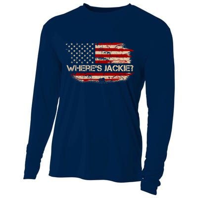 Funny Joe Biden Where's Jackie Cooling Performance Long Sleeve Crew