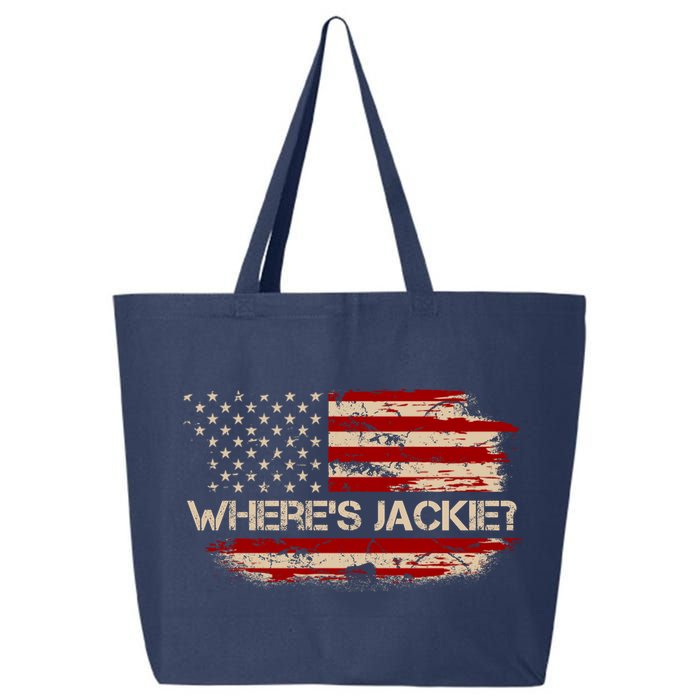 Funny Joe Biden Where's Jackie 25L Jumbo Tote
