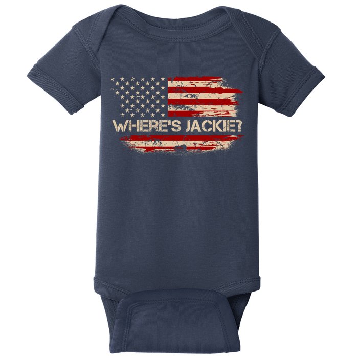 Funny Joe Biden Where's Jackie Baby Bodysuit