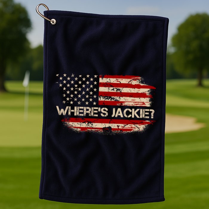 Funny Joe Biden Where's Jackie Golf Towel