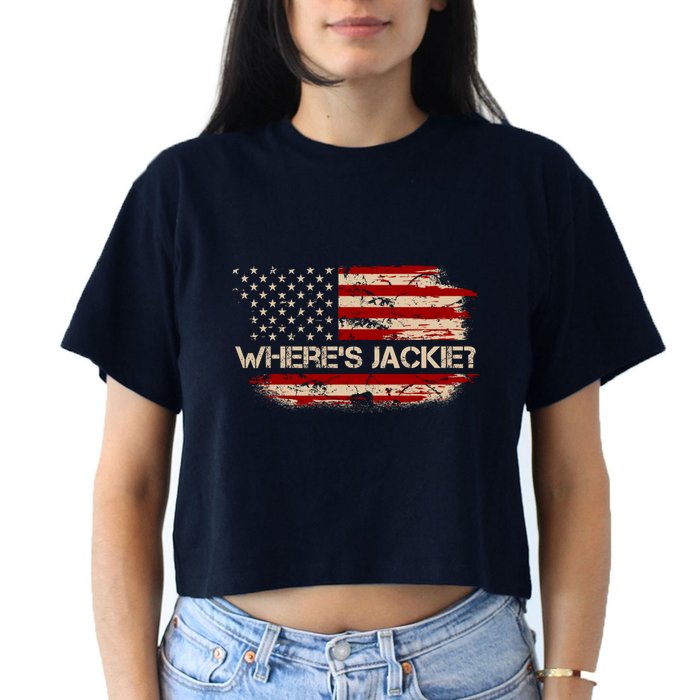 Funny Joe Biden Where's Jackie Crop Top