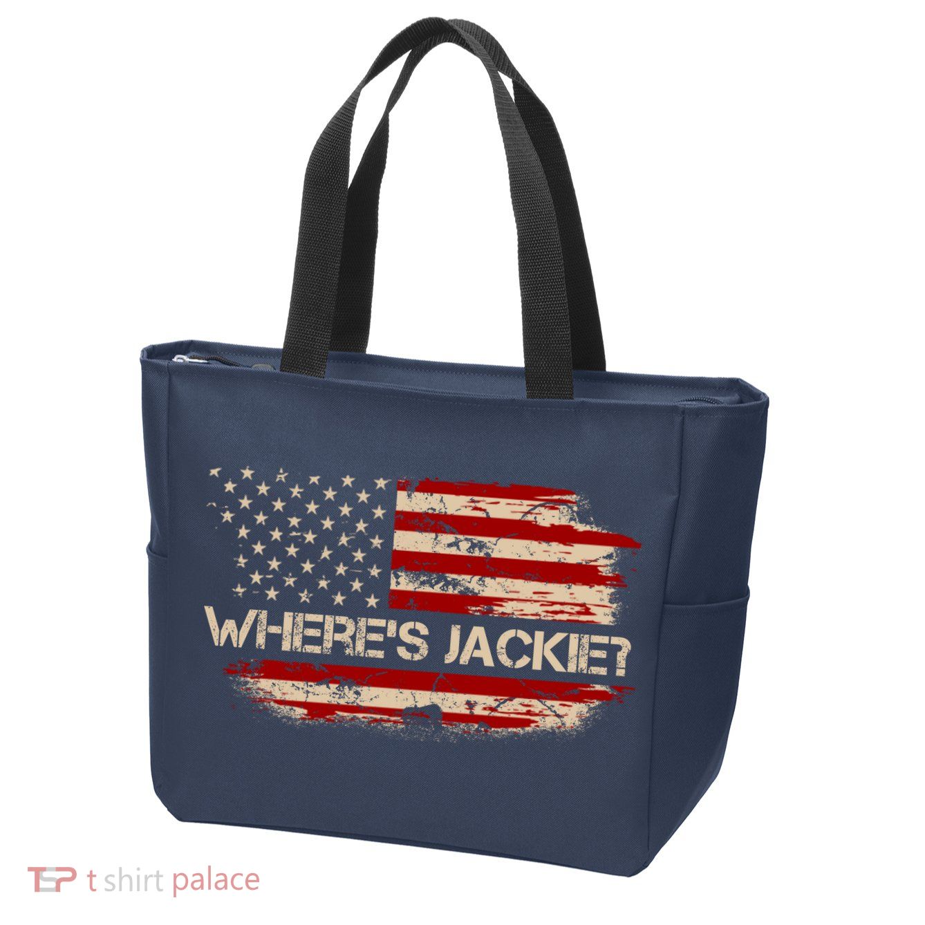 Funny Joe Biden Where's Jackie Zip Tote Bag
