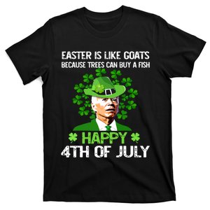 Funny Joe Biden Happy 4th Of July Confused St Patricks Day T-Shirt