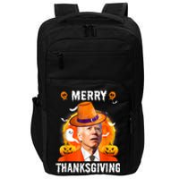 Funny Joe Biden Confused Merry Thanksgiving For Halloween Impact Tech Backpack