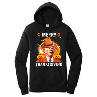 Funny Joe Biden Confused Merry Thanksgiving For Halloween Women's Pullover Hoodie