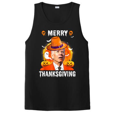 Funny Joe Biden Confused Merry Thanksgiving For Halloween PosiCharge Competitor Tank