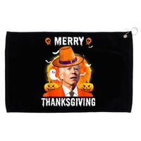 Funny Joe Biden Confused Merry Thanksgiving For Halloween Grommeted Golf Towel