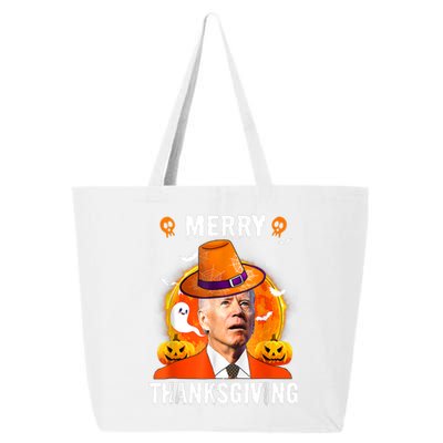 Funny Joe Biden Confused Merry Thanksgiving For Halloween 25L Jumbo Tote