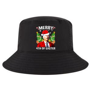 Funny Joe Biden Christmas Santa Hat Merry 4th Of Easter Xmas Cool Comfort Performance Bucket Hat