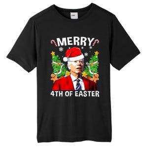 Funny Joe Biden Christmas Santa Hat Merry 4th Of Easter Xmas Tall Fusion ChromaSoft Performance T-Shirt