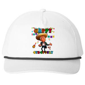 Funny Joe Biden Happy 4th Of July Surprise Cinco De Mayo Snapback Five-Panel Rope Hat