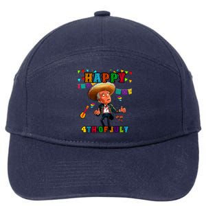 Funny Joe Biden Happy 4th Of July Surprise Cinco De Mayo 7-Panel Snapback Hat