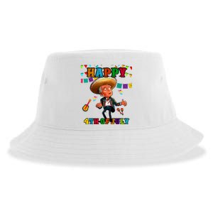 Funny Joe Biden Happy 4th Of July Surprise Cinco De Mayo Sustainable Bucket Hat