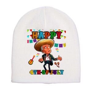 Funny Joe Biden Happy 4th Of July Surprise Cinco De Mayo Short Acrylic Beanie