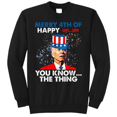 Funny Joe Biden Merry 4th Of You Know..The Thing 4th Of July Sweatshirt