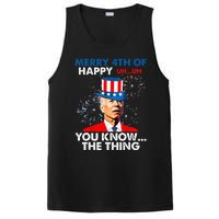 Funny Joe Biden Merry 4th Of You Know..The Thing 4th Of July PosiCharge Competitor Tank