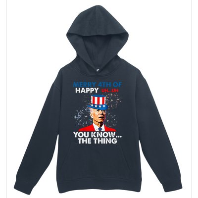 Funny Joe Biden Merry 4th Of You Know..The Thing 4th Of July Urban Pullover Hoodie