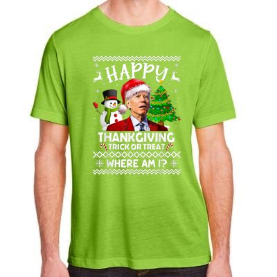 Funny Joe Biden Happy Easter Ugly Christmas Sweater Anti Adult ChromaSoft Performance T-Shirt