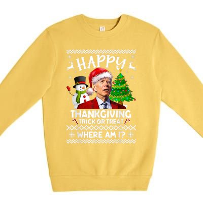 Funny Joe Biden Happy Easter Ugly Christmas Sweater Anti Premium Crewneck Sweatshirt