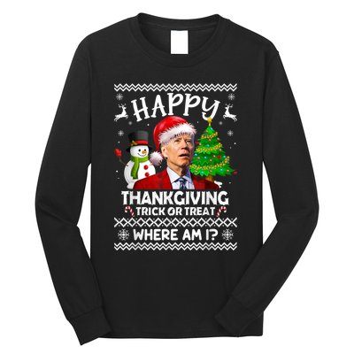 Funny Joe Biden Happy Easter Ugly Christmas Sweater Anti Long Sleeve Shirt