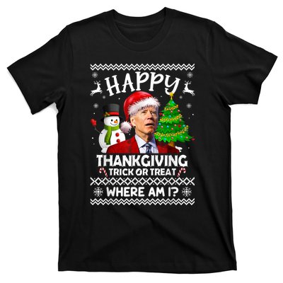 Funny Joe Biden Happy Easter Ugly Christmas Sweater Anti T-Shirt