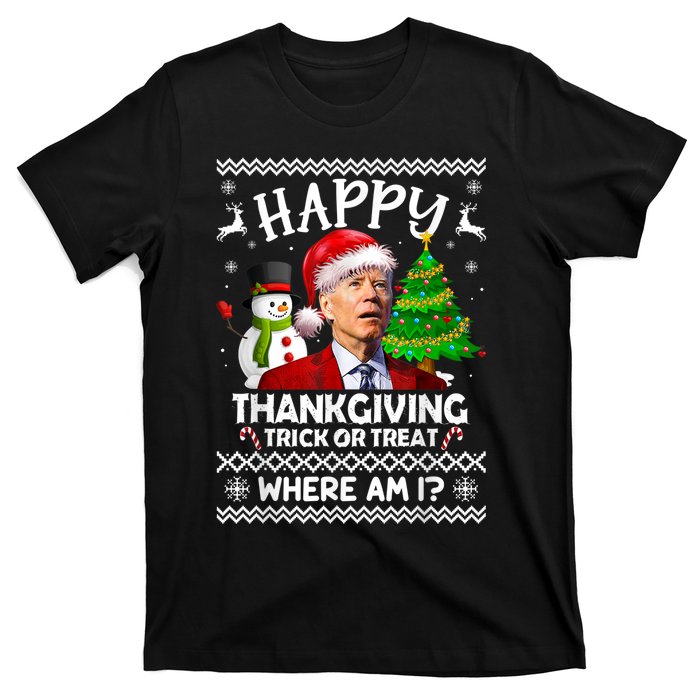 Funny Joe Biden Happy Easter Ugly Christmas Sweater Anti T-Shirt