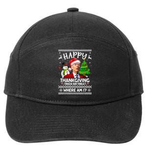 Funny Joe Biden Happy Easter Ugly Christmas Sweater Anti 7-Panel Snapback Hat