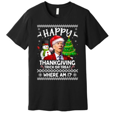 Funny Joe Biden Happy Easter Ugly Christmas Sweater Anti Premium T-Shirt