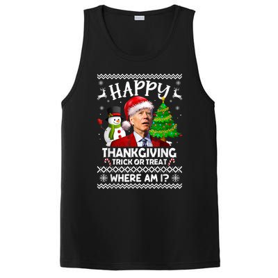 Funny Joe Biden Happy Easter Ugly Christmas Sweater Anti PosiCharge Competitor Tank