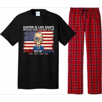 Funny Joe Biden Merry 4th Of Easter Design Fourth Of July Pajama Set