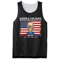 Funny Joe Biden Merry 4th Of Easter Design Fourth Of July Mesh Reversible Basketball Jersey Tank