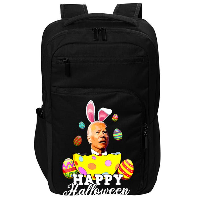 Funny Joe Biden Happy Halloween Confused Easter Biden Bunny Impact Tech Backpack