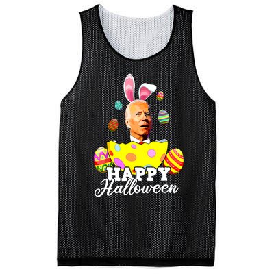 Funny Joe Biden Happy Halloween Confused Easter Biden Bunny Mesh Reversible Basketball Jersey Tank