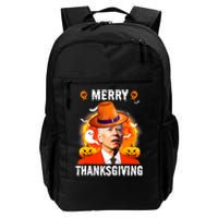 Funny Joe Biden Confused Merry Thanksgiving For Halloween Daily Commute Backpack