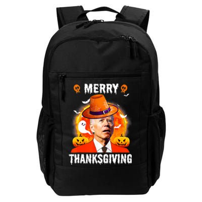 Funny Joe Biden Confused Merry Thanksgiving For Halloween Daily Commute Backpack