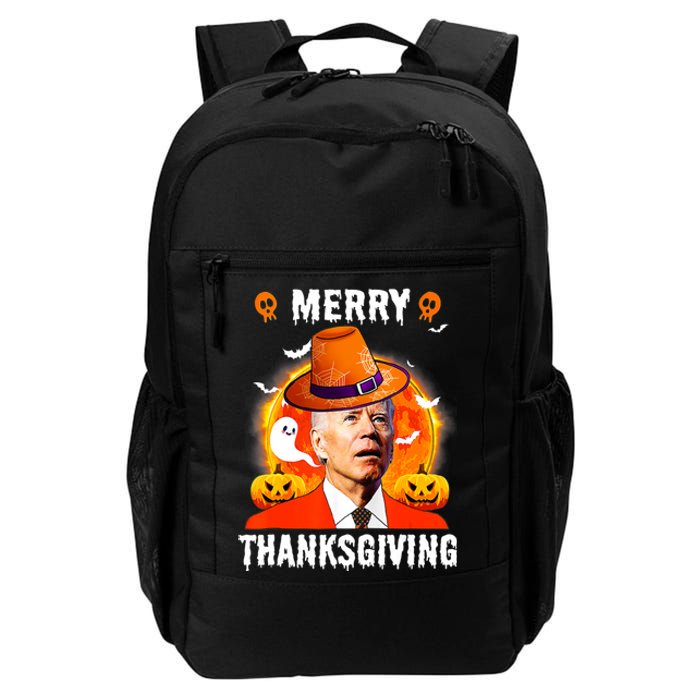 Funny Joe Biden Confused Merry Thanksgiving For Halloween Daily Commute Backpack