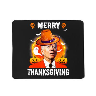 Funny Joe Biden Confused Merry Thanksgiving For Halloween Mousepad