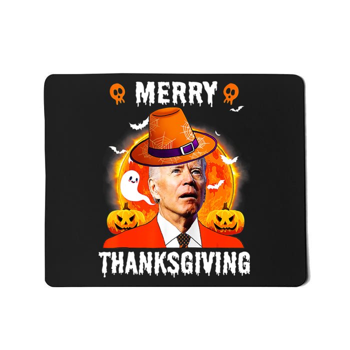 Funny Joe Biden Confused Merry Thanksgiving For Halloween Mousepad