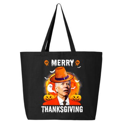 Funny Joe Biden Confused Merry Thanksgiving For Halloween 25L Jumbo Tote