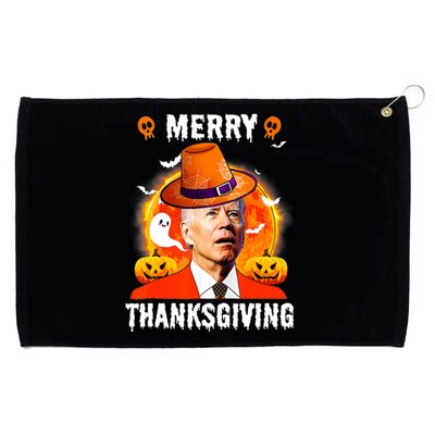 Funny Joe Biden Confused Merry Thanksgiving For Halloween Grommeted Golf Towel