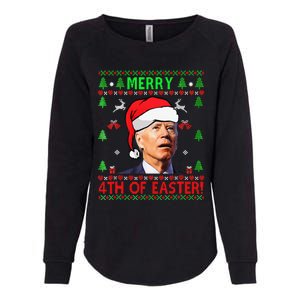 Funny Joe Biden Happy 4th Of Easter Ugly Christmas Funny Womens California Wash Sweatshirt