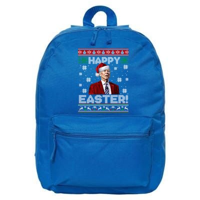 Funny Joe Biden Happy Easter Ugly Christmas Sweater Great Gift 16 in Basic Backpack