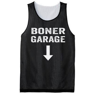 Funny Joke Boner Garage Mesh Reversible Basketball Jersey Tank