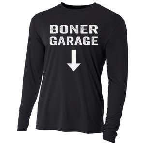 Funny Joke Boner Garage Cooling Performance Long Sleeve Crew