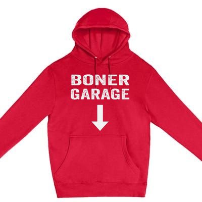 Funny Joke Boner Garage Premium Pullover Hoodie